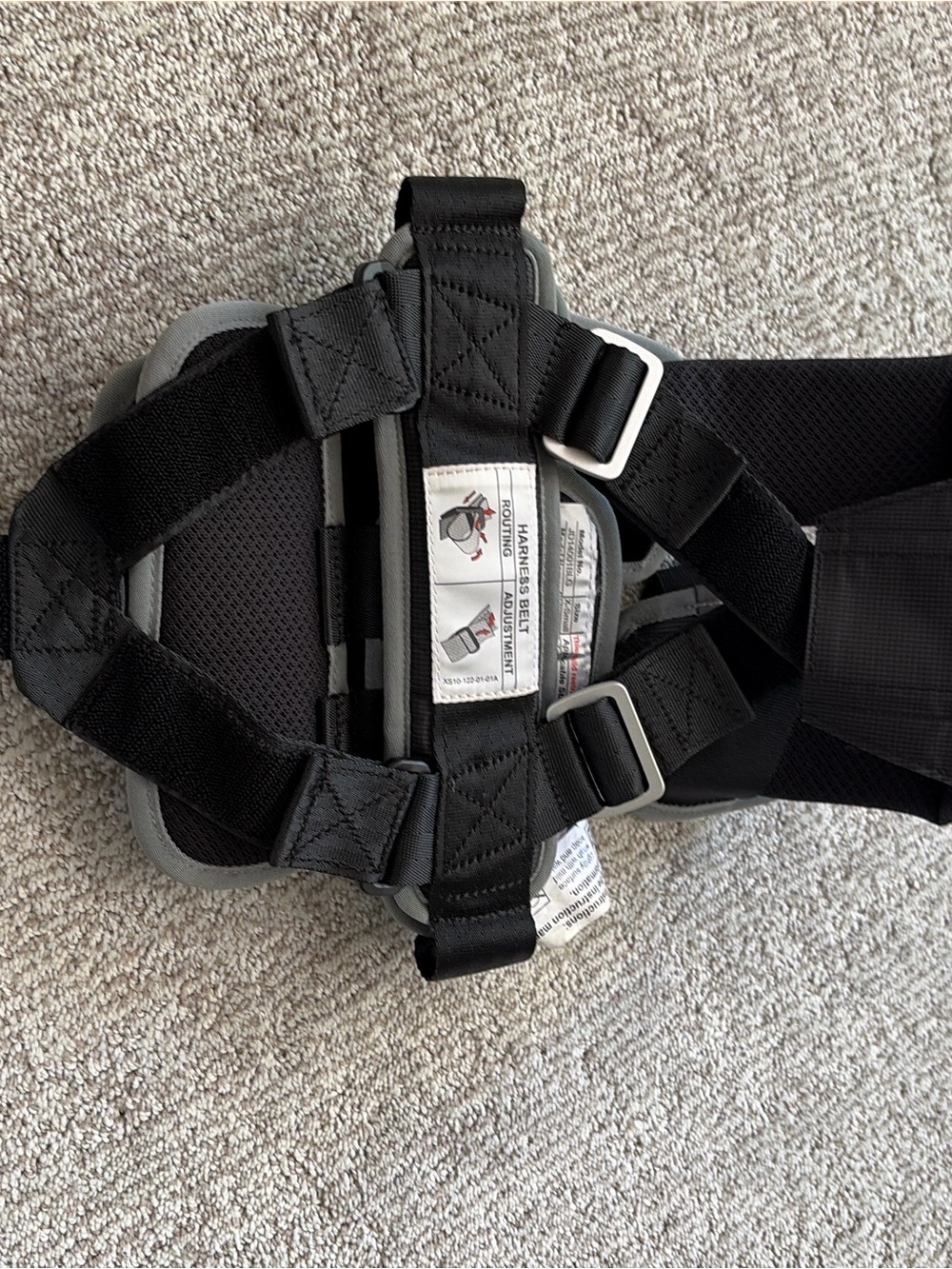 RideSafer Delight Travel Vest – Size XS – Excellent Condition - Black - Picture 8 of 10